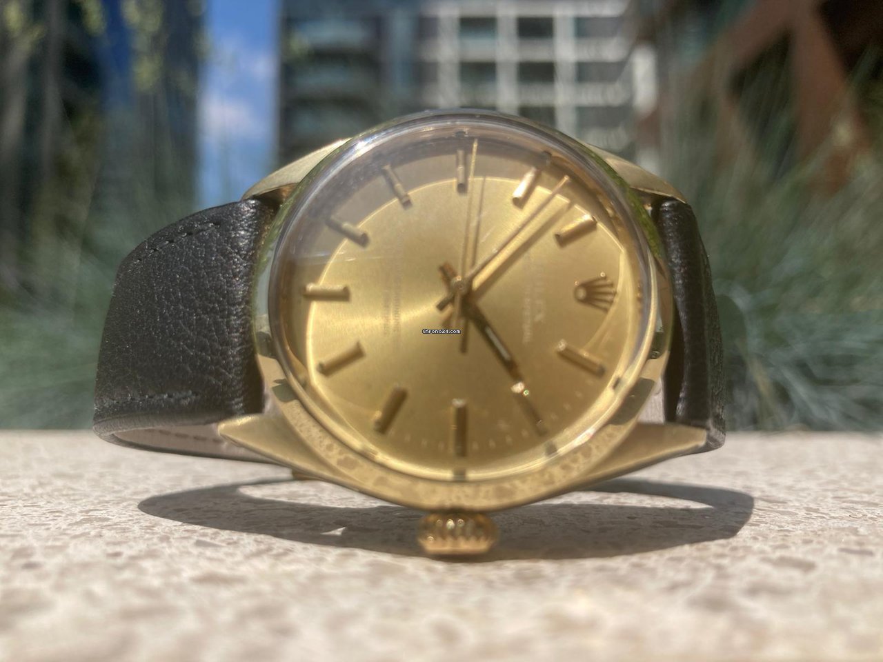 Rolex Oyster Perpetual 34 Mens watch Unisex Gold Steel Automatic 1024 6