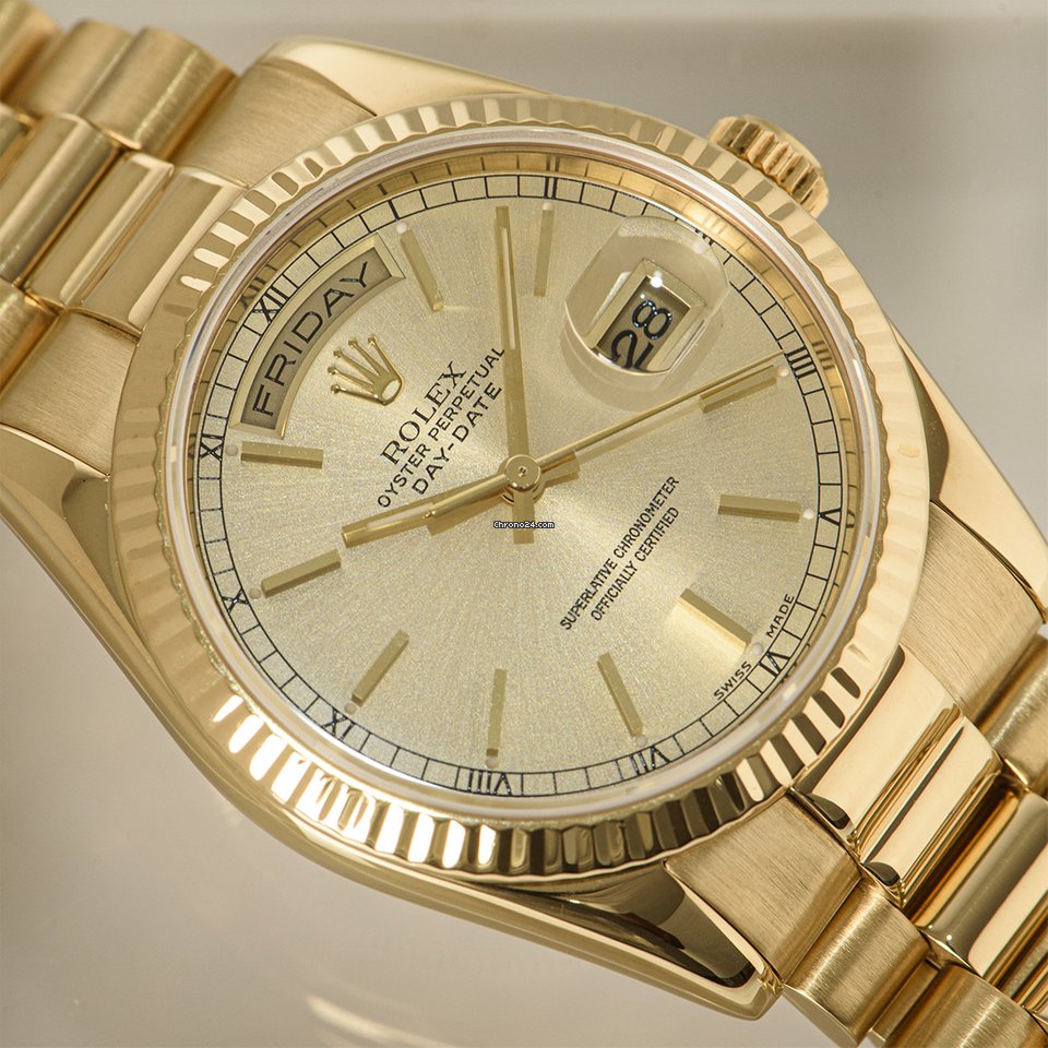Rolex Day-Date 36 Mens watch Unisex Yellow gold Automatic 118238 6