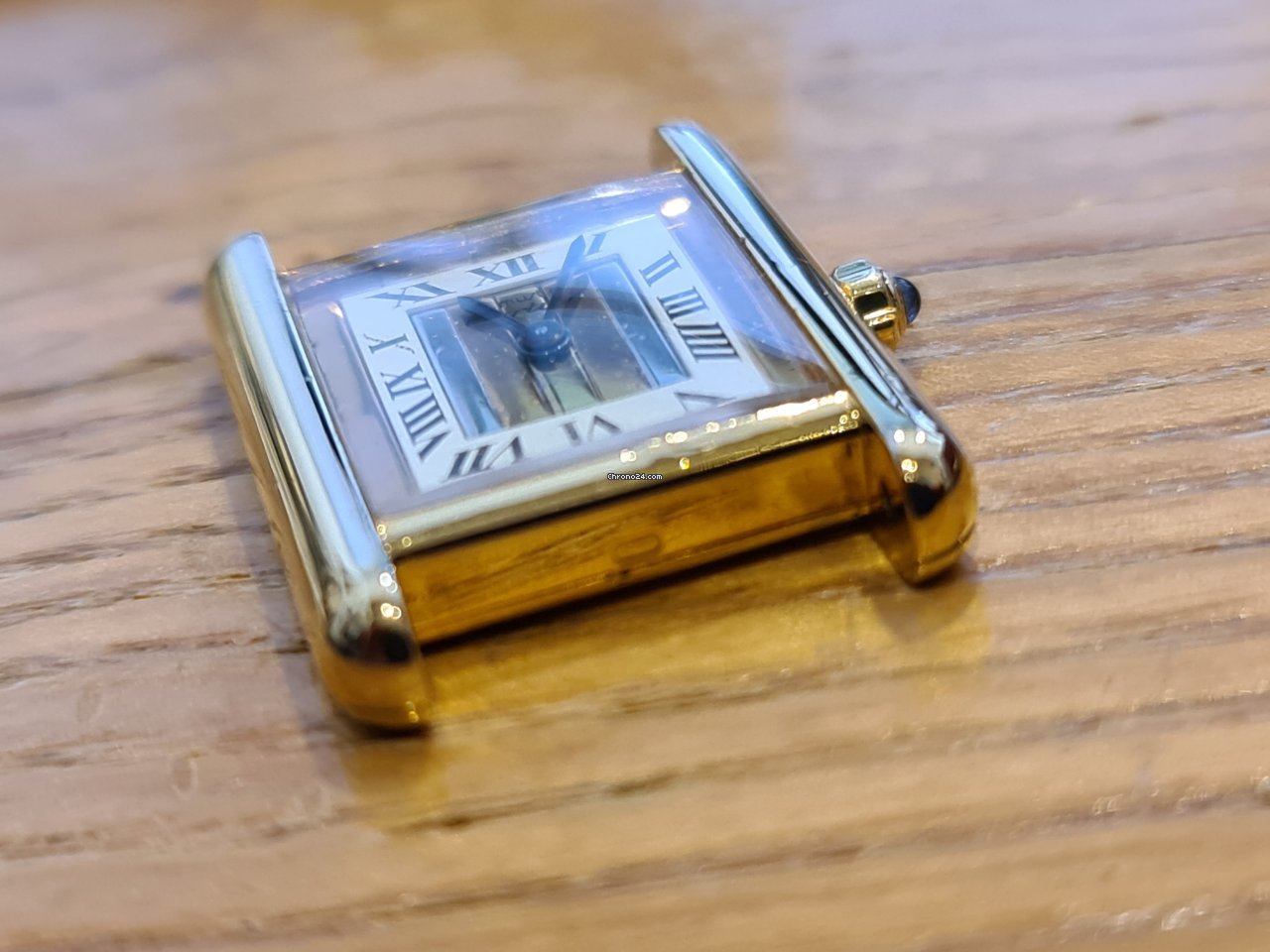 Cartier Tank Vermeil Womens watch Quartz Silver 3 66001 6