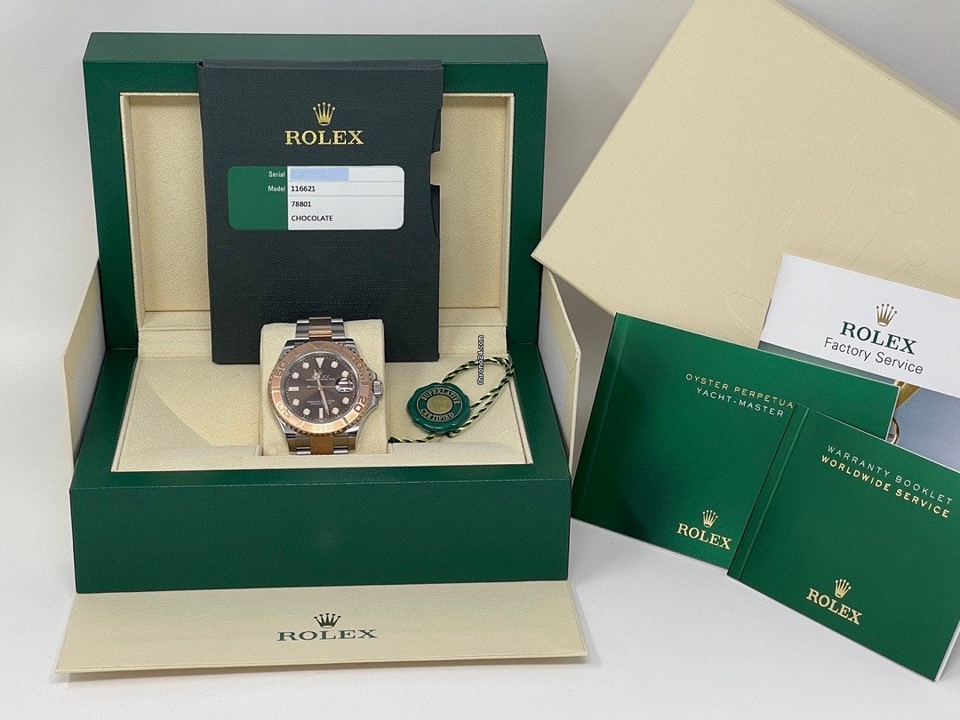 Rolex Yacht-Master 40 Mens watch Unisex Gold Steel Automatic 116621 6
