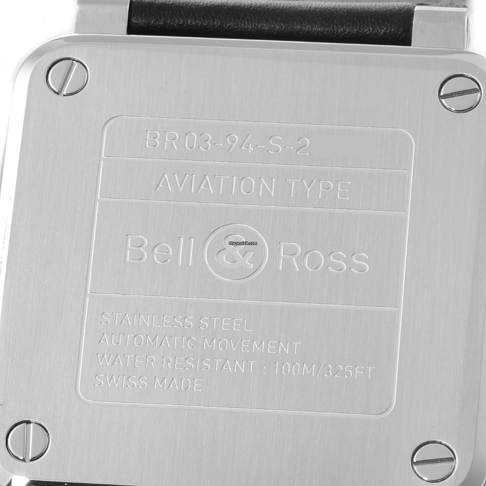 Bell & Ross BR 03-94 Chronographe Mens watch Unisex Automatic Steel BR0394-BLC-ST SCA 6