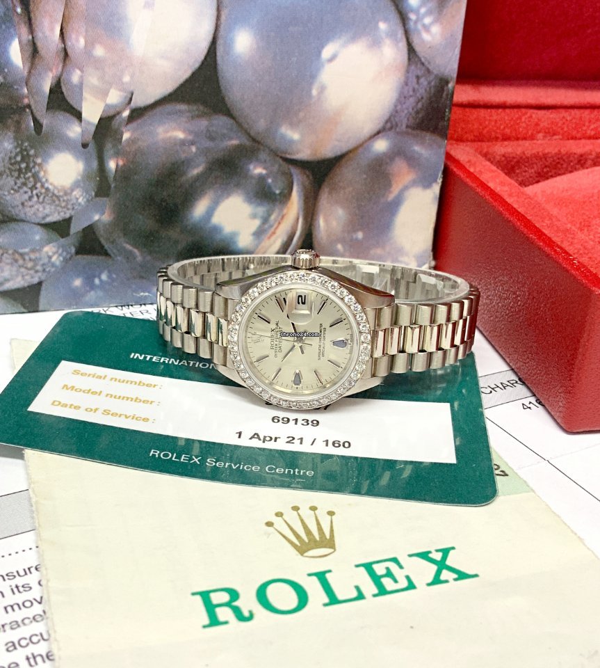 Rolex Lady-Datejust Womens watch White gold Automatic 69139 6