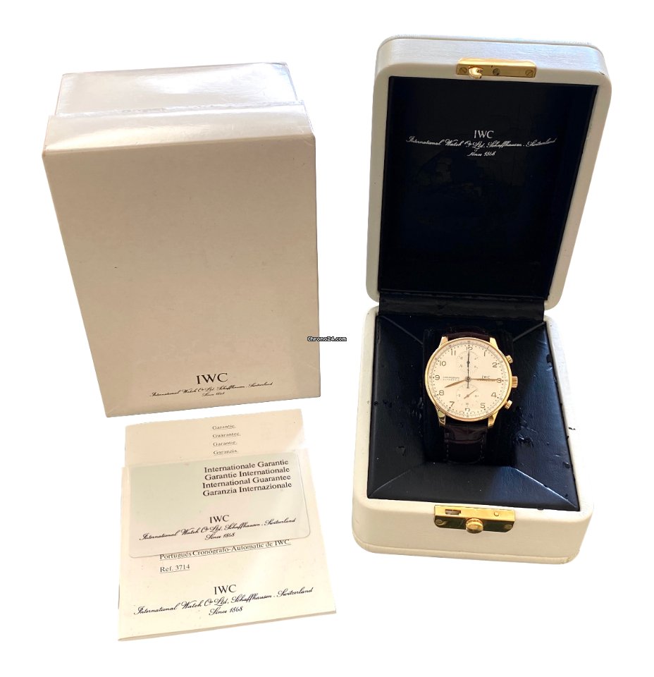 IWC Portuguese Chronograph Mens watch Unisex Automatic Yellow gold IW371416 6