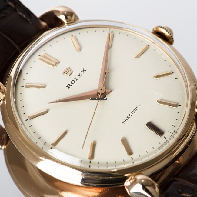 Rolex Precision Mens watch Unisex Rose gold Manual winding 4364 6