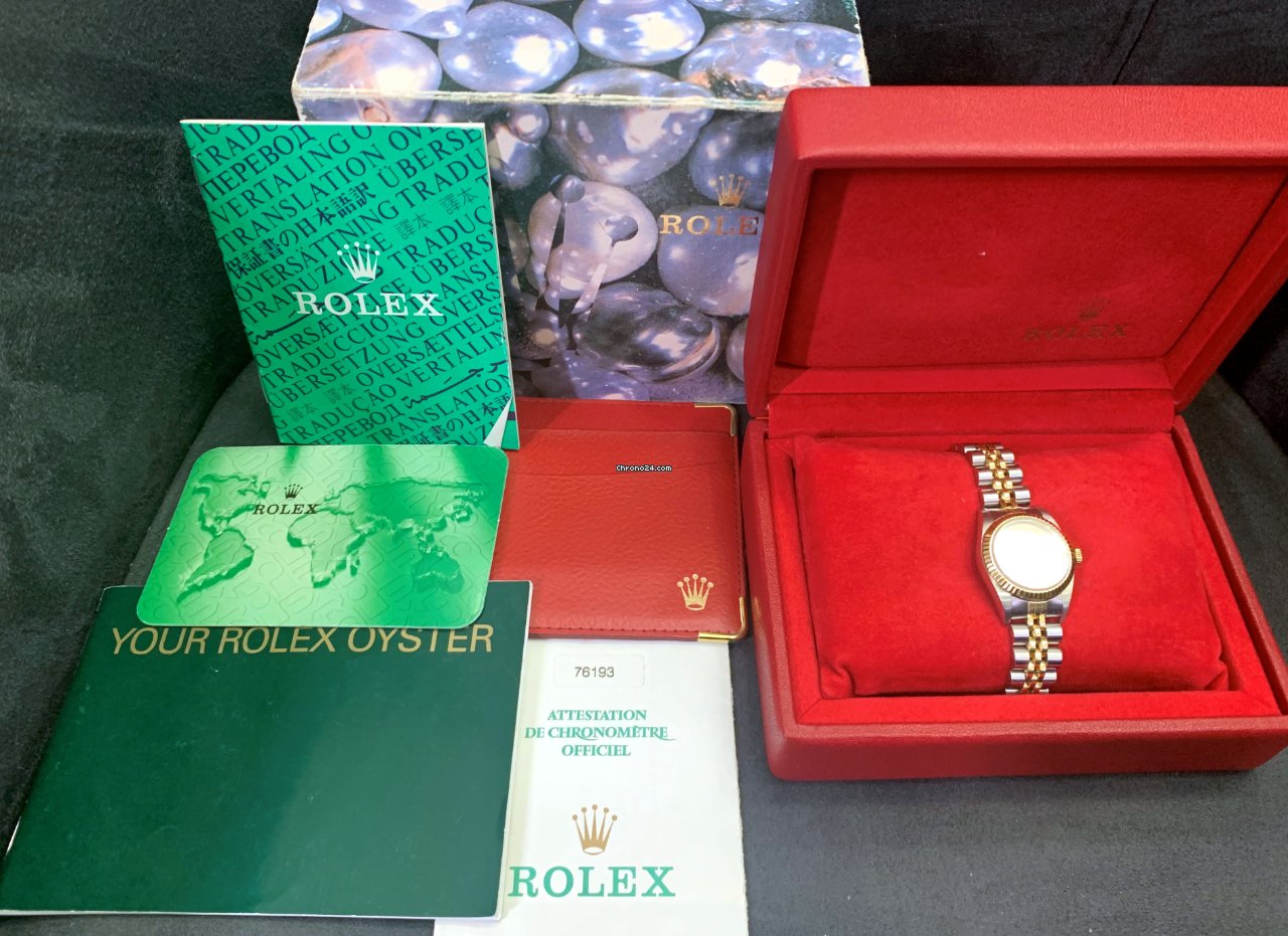 Rolex Oyster Perpetual 26 Womens watch Gold Steel Automatic 76193 6