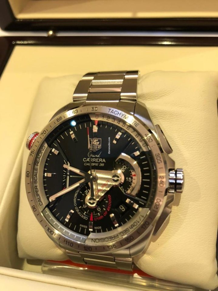 TAG Heuer Grand Carrera Mens watch Unisex Automatic Steel CAV5115 6