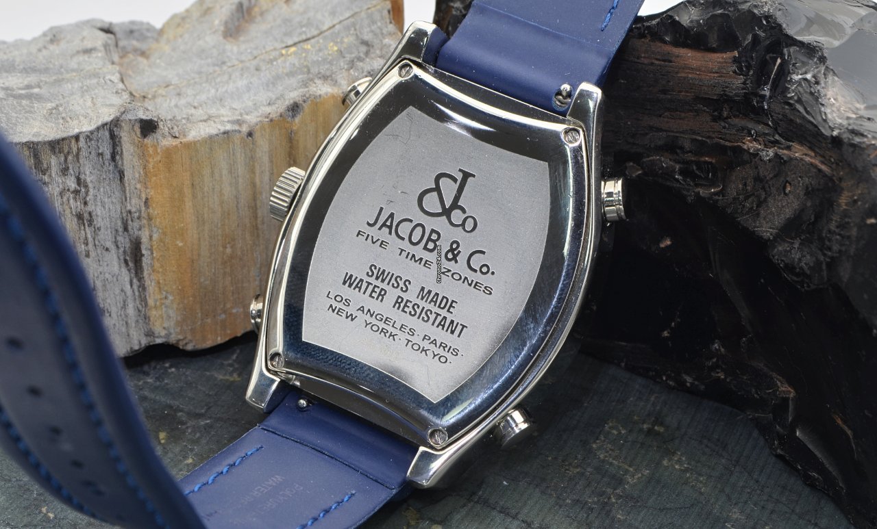 Jacob & Co. Five Time Zone Mens watch Unisex Quartz Steel JC-13D 6