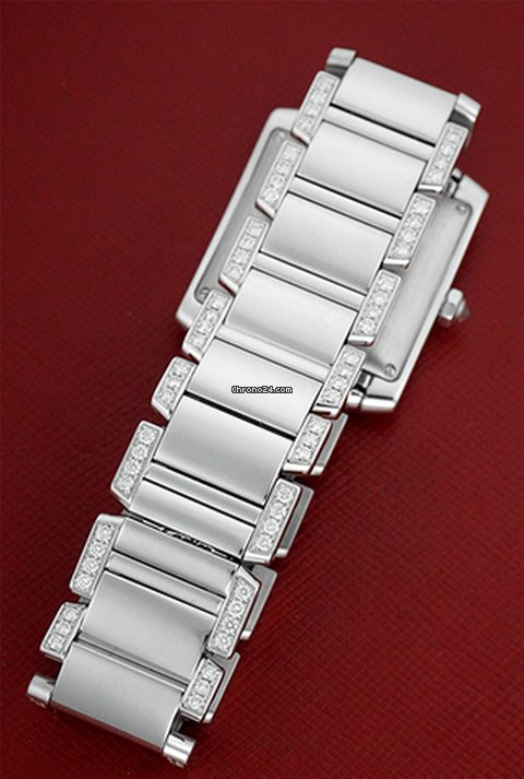 Cartier Tank Francaise Mens watch Unisex Automatic White gold WE1003SF 6