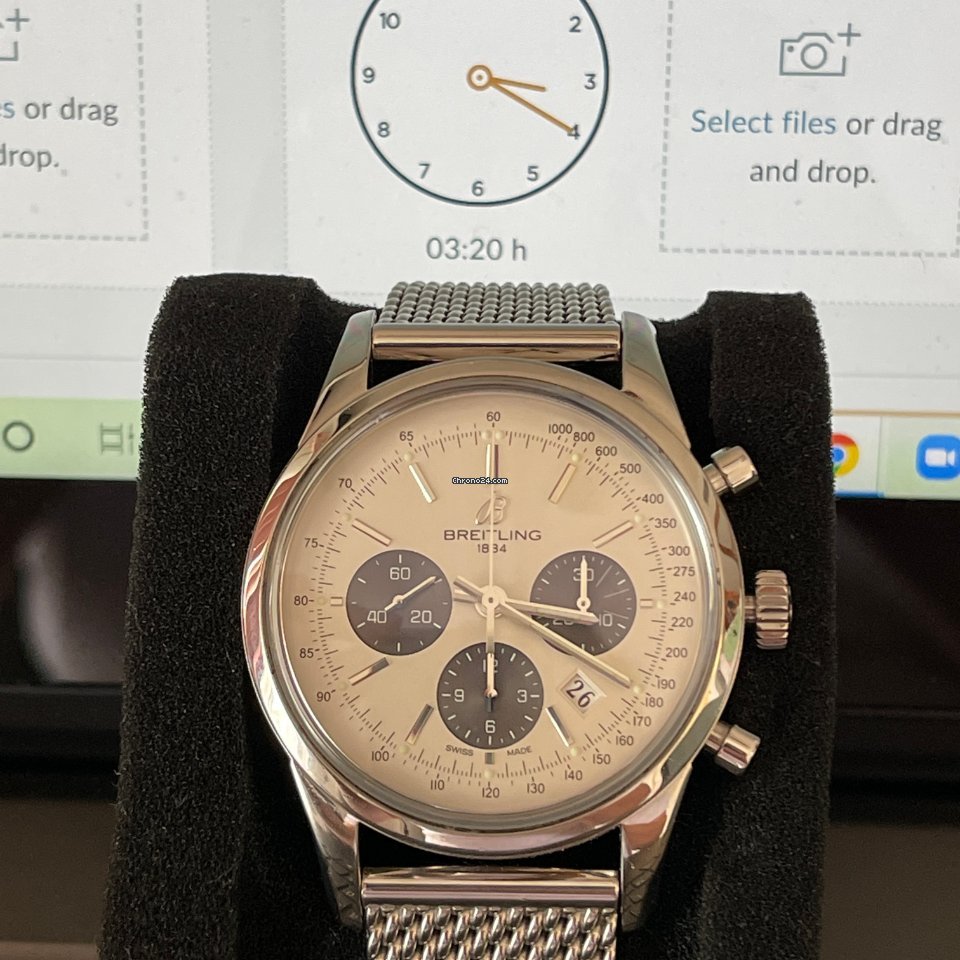 Breitling Transocean Chronograph Mens watch Unisex Automatic Steel AB015212.G724.154A 6
