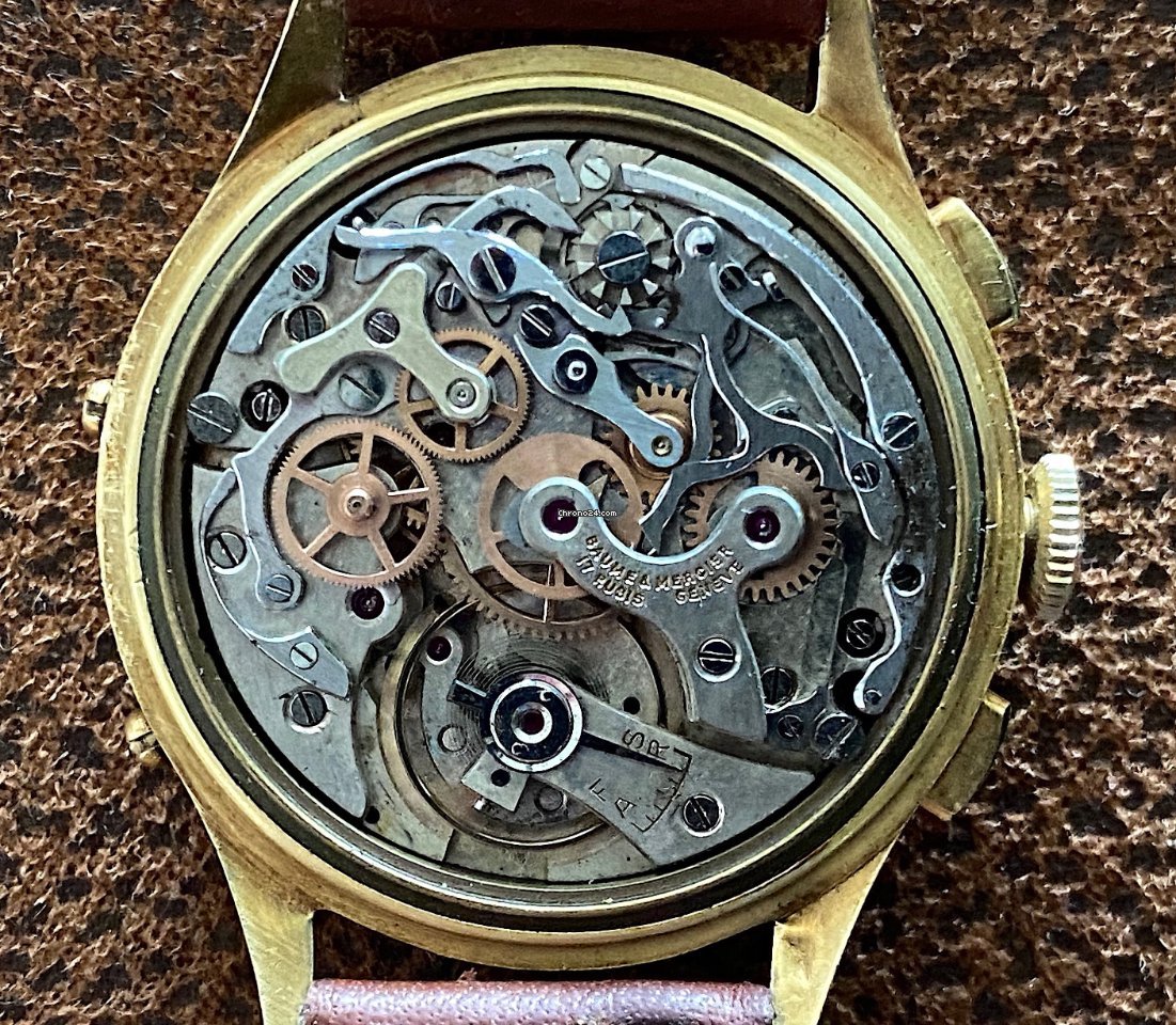 Baume & Mercier Mens watch Unisex Manual winding Yellow gold 3902 6