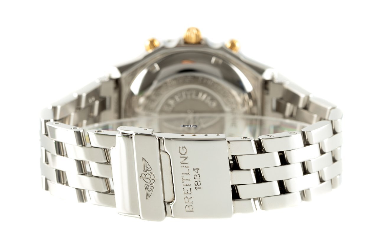 Breitling Chronomat Mens watch Unisex Automatic Gold Steel B13048 6