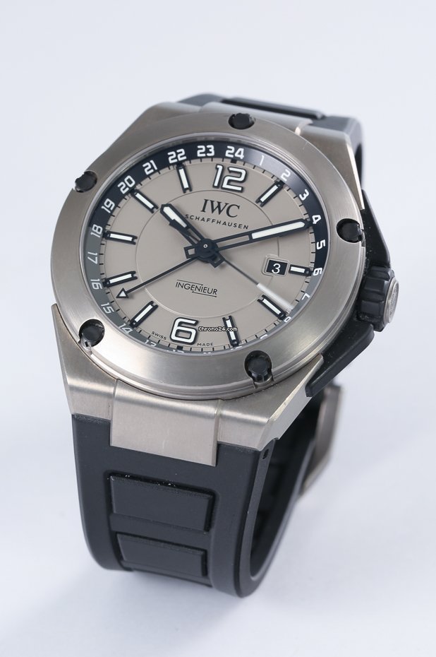 IWC Ingenieur Dual Time Mens watch Unisex Automatic Titanium IW3264-03 6