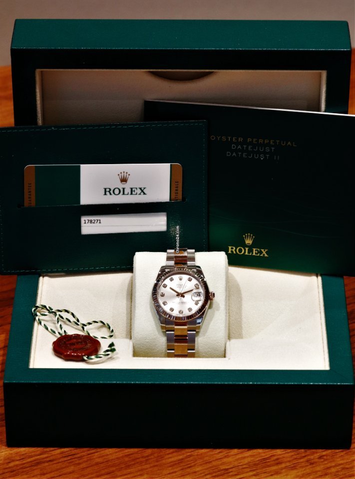 Rolex Datejust 31 Womens watch Rose gold Automatic 178271 Ivory G 6