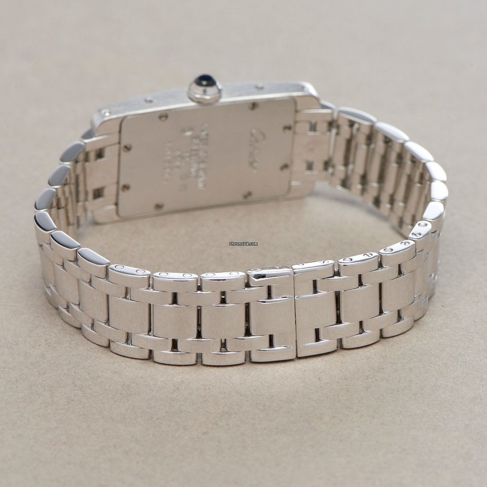 Cartier Tank Americaine Mens watch Unisex Quartz White gold 1713 6
