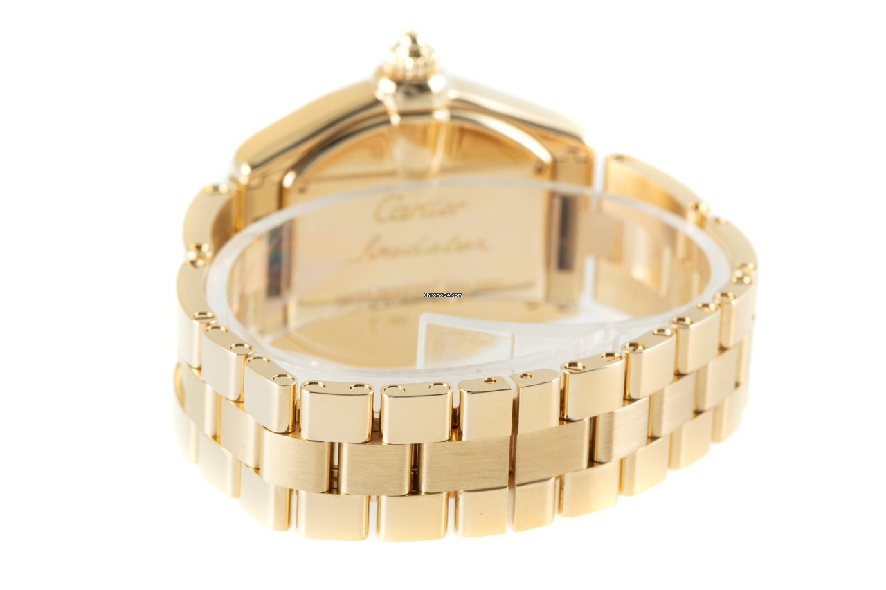 Cartier Roadster Mens watch Unisex Quartz Yellow gold W62018V1 6