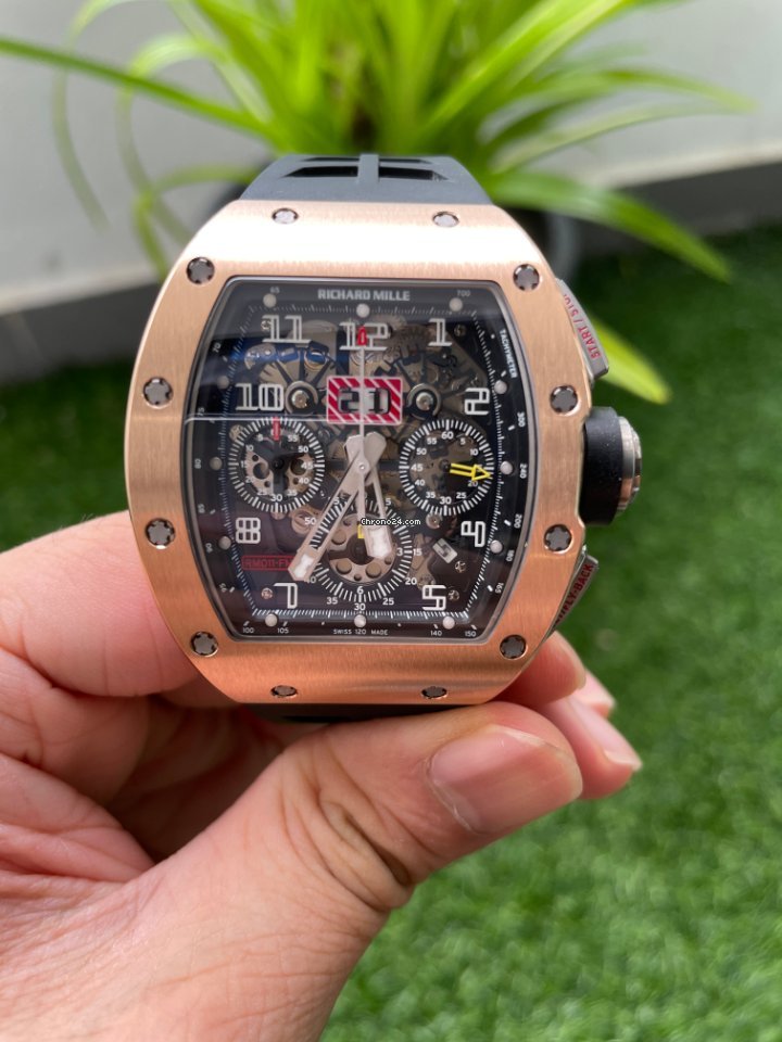 Richard Mille RM 011 Mens watch Unisex Automatic Rose gold RM011 AJ RG 6