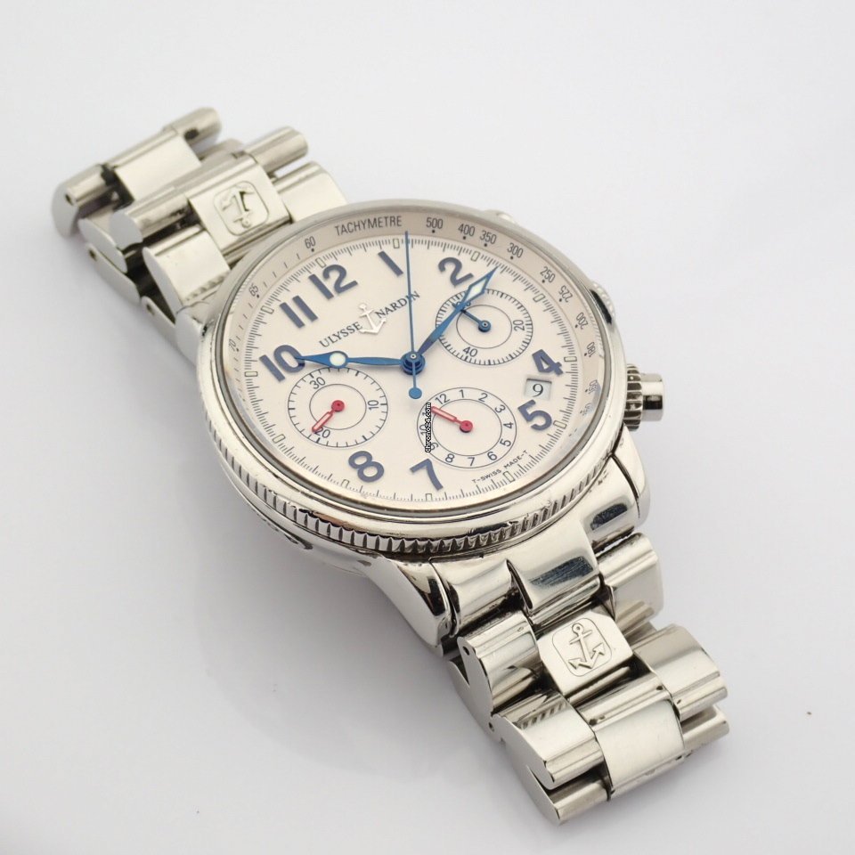 Ulysse Nardin Marine Chronograph Mens watch Unisex Automatic Steel 353 22 6