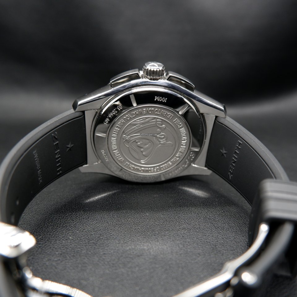 Zenith El Primero Stratos Flyback Mens watch Unisex Automatic Steel 03.2066.405 69.R515 6