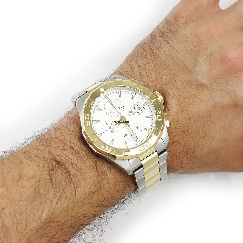 TAG Heuer Aquaracer Mens watch Unisex Automatic Gold Steel CAY2121-0 6