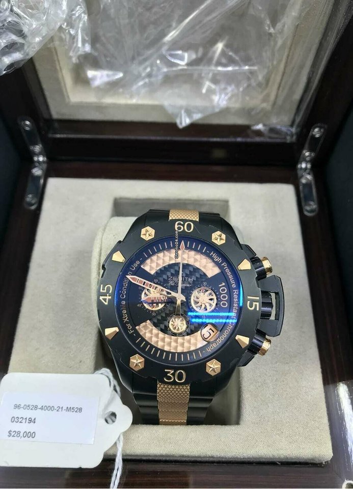 Zenith Defy Mens watch Unisex Automatic Gold Steel 96-0528-4000-21-M528 6