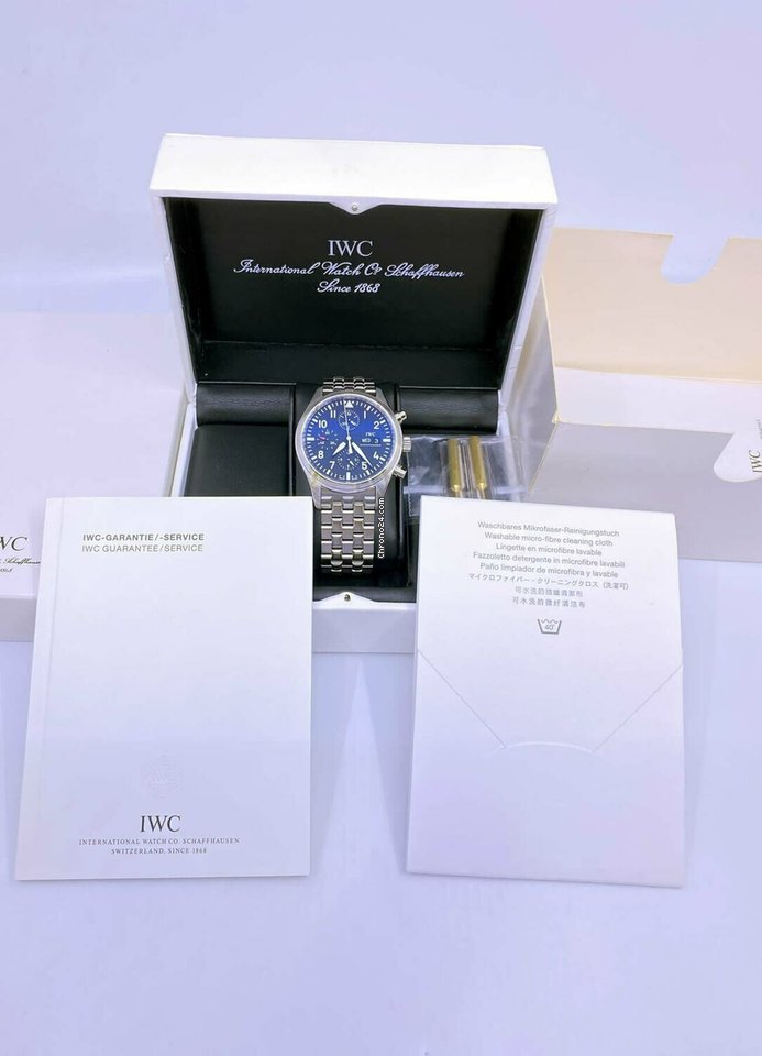 IWC Pilot Chronograph Mens watch Unisex Automatic Steel IW3717.04 6