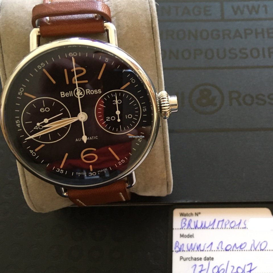 Bell & Ross Vintage Mens watch Unisex Steel BRWW1-MONO-HER SCA 6