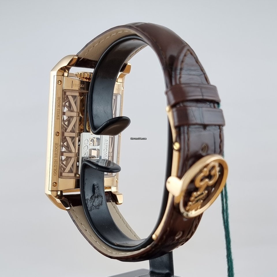 Corum Golden Bridge Mens watch Unisex Automatic Rose gold B313 03296 6