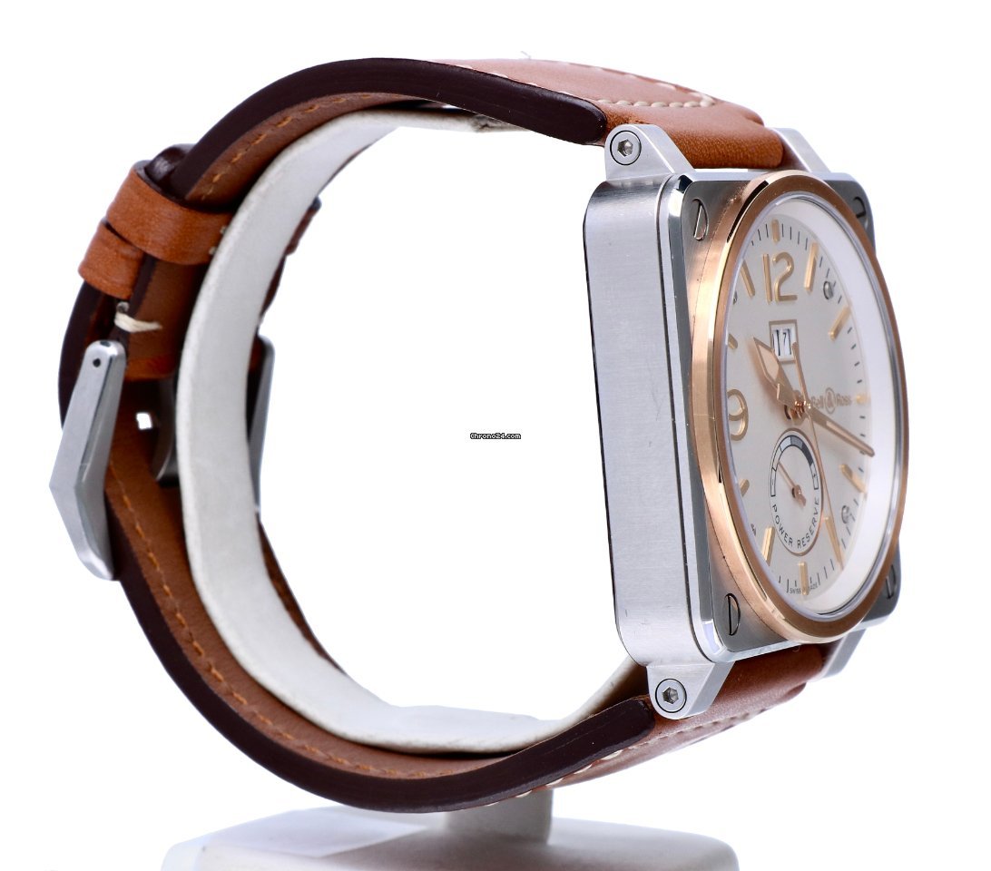 Bell & Ross BR 03-90 Grande Date et Reserve de Marche Mens watch Unisex Automatic Gold Steel BR0390-BICOLOR 6