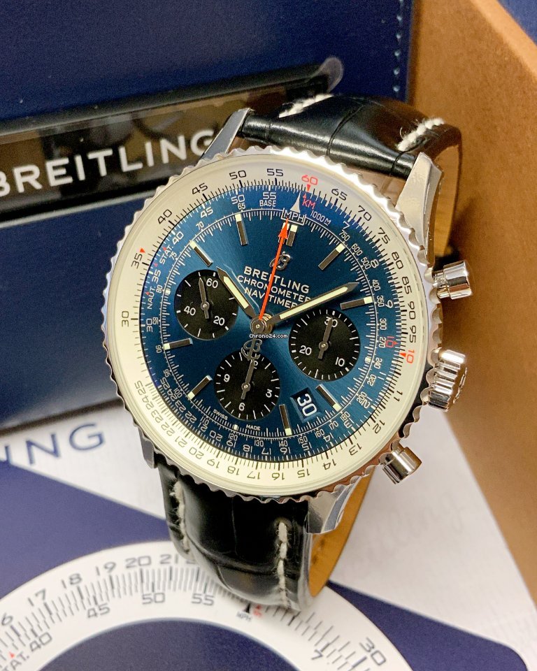 Breitling Navitimer 1 B01 Chronograph 43 Mens watch Unisex Automatic Steel AB0121211C1P1 6