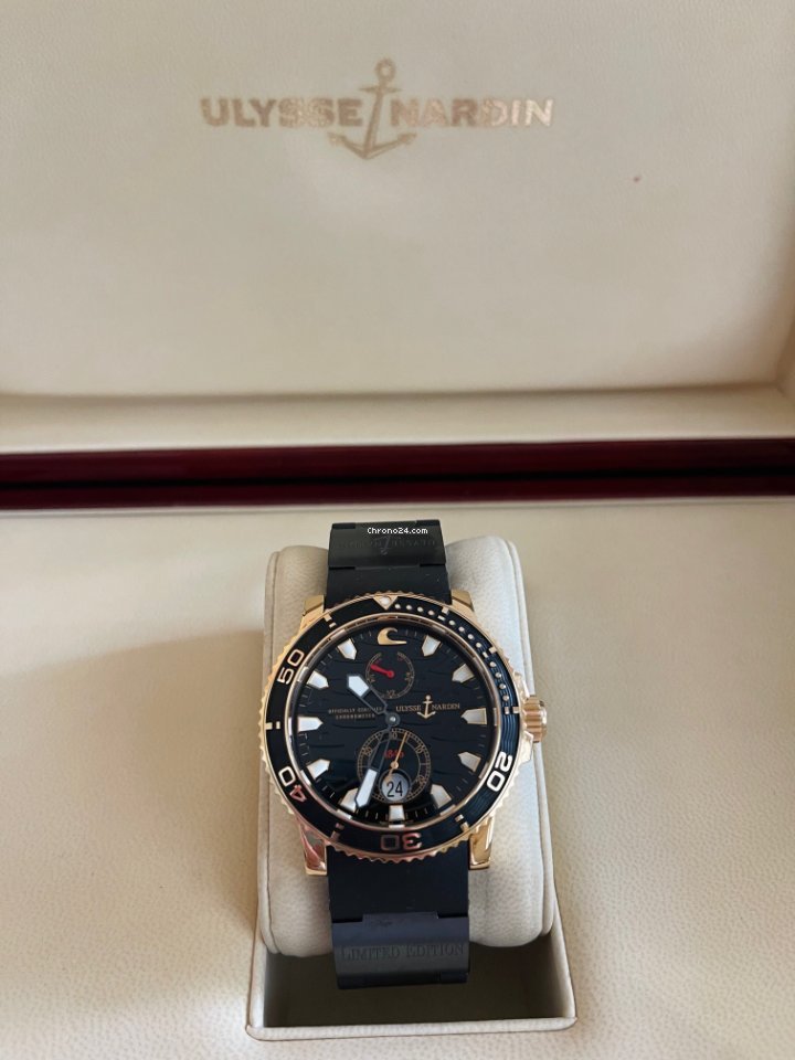 Ulysse Nardin Maxi Marine Diver Mens watch Unisex Automatic Rose gold 266-37 6