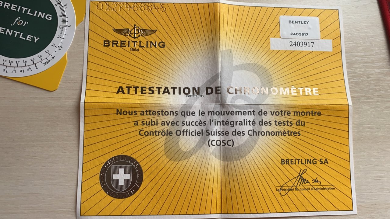 Breitling Bentley 6.75 Automatic Steel A4436412 B959 6