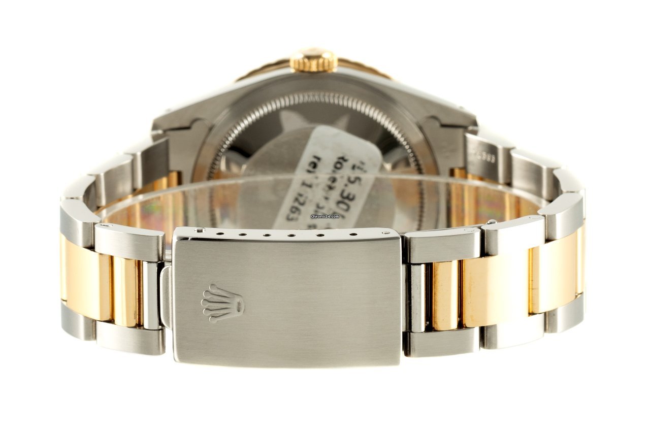 Rolex Datejust Turn-O-Graph Mens watch Unisex Gold Steel Automatic 16263 6