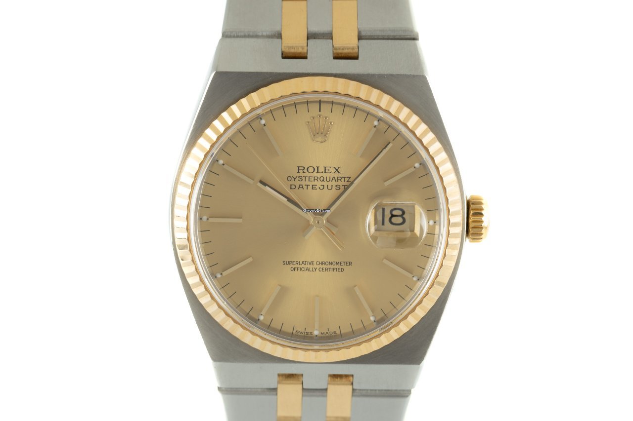 Rolex Mens watch Unisex Gold Steel Quartz 17013A 6