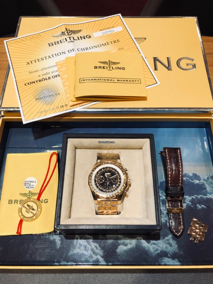 Breitling Bentley Motors Mens watch Unisex Automatic Rose gold H25363 6