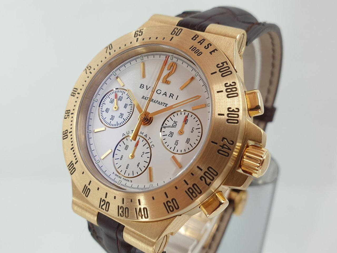Bulgari Diagono Mens watch Unisex Automatic Yellow gold CH 40 G TA RA 6