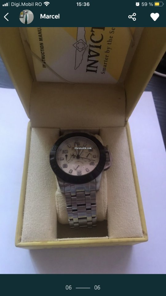 Invicta Mens watch Unisex Automatic Steel 1766 6