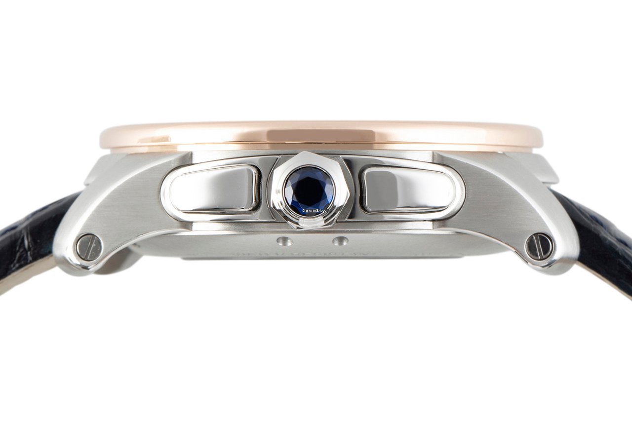 Cartier Calibre de Cartier Chronograph Mens watch Unisex Automatic Gold Steel W7100042 6