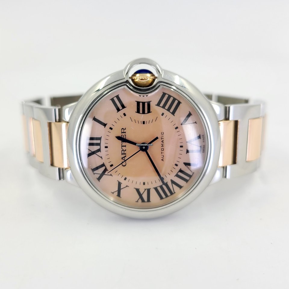 Cartier Ballon Bleu 36mm Mens watch Unisex Automatic Gold Steel 3284 6