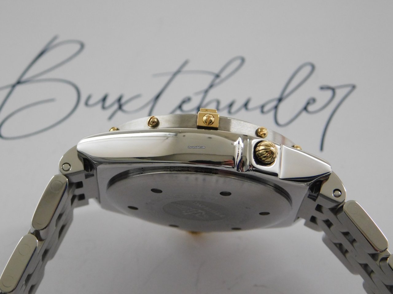 Breitling Duograph Mens watch Unisex Automatic Gold Steel B 15507 6