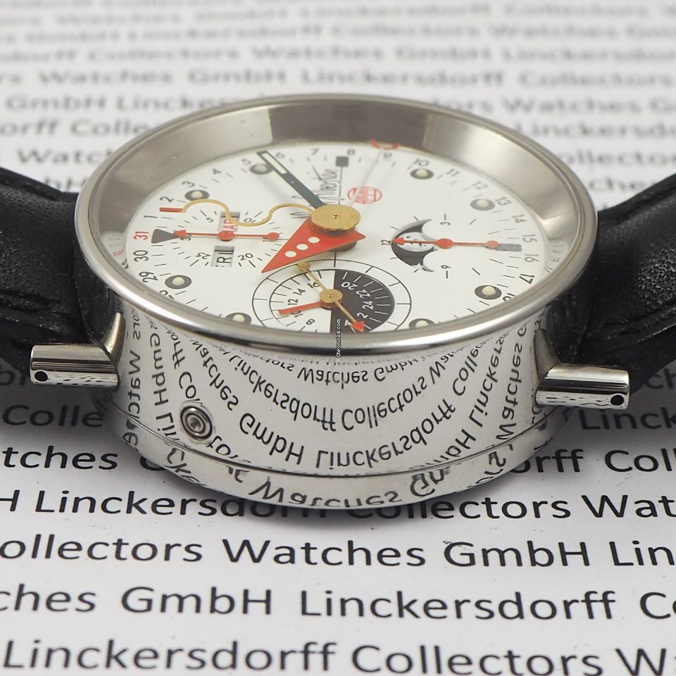 Alain Silberstein Mens watch Unisex Automatic Steel Krono 2 6