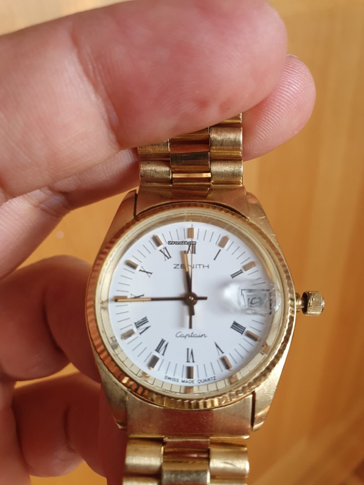 Zenith Captain Mens watch Unisex Quartz Yellow gold 116-2 6