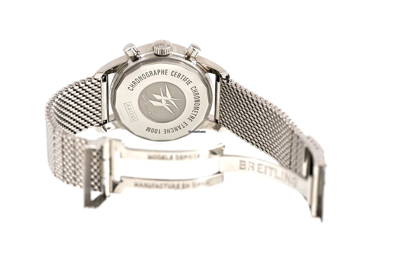 Breitling Transocean Chronograph 38 Mens watch Unisex Automatic Steel A4131012 BC06 6