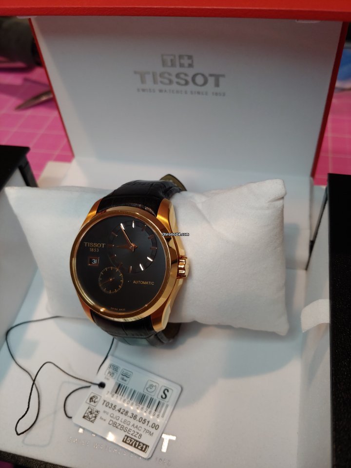 Tissot Couturier Mens watch Unisex Automatic Gold Steel T0354283605100 6
