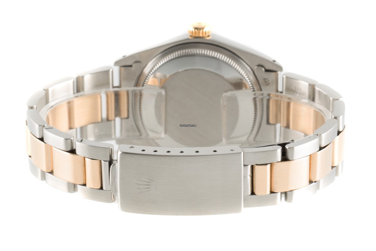 Rolex Oyster Perpetual Date Mens watch Unisex Gold Steel Automatic 1500 6