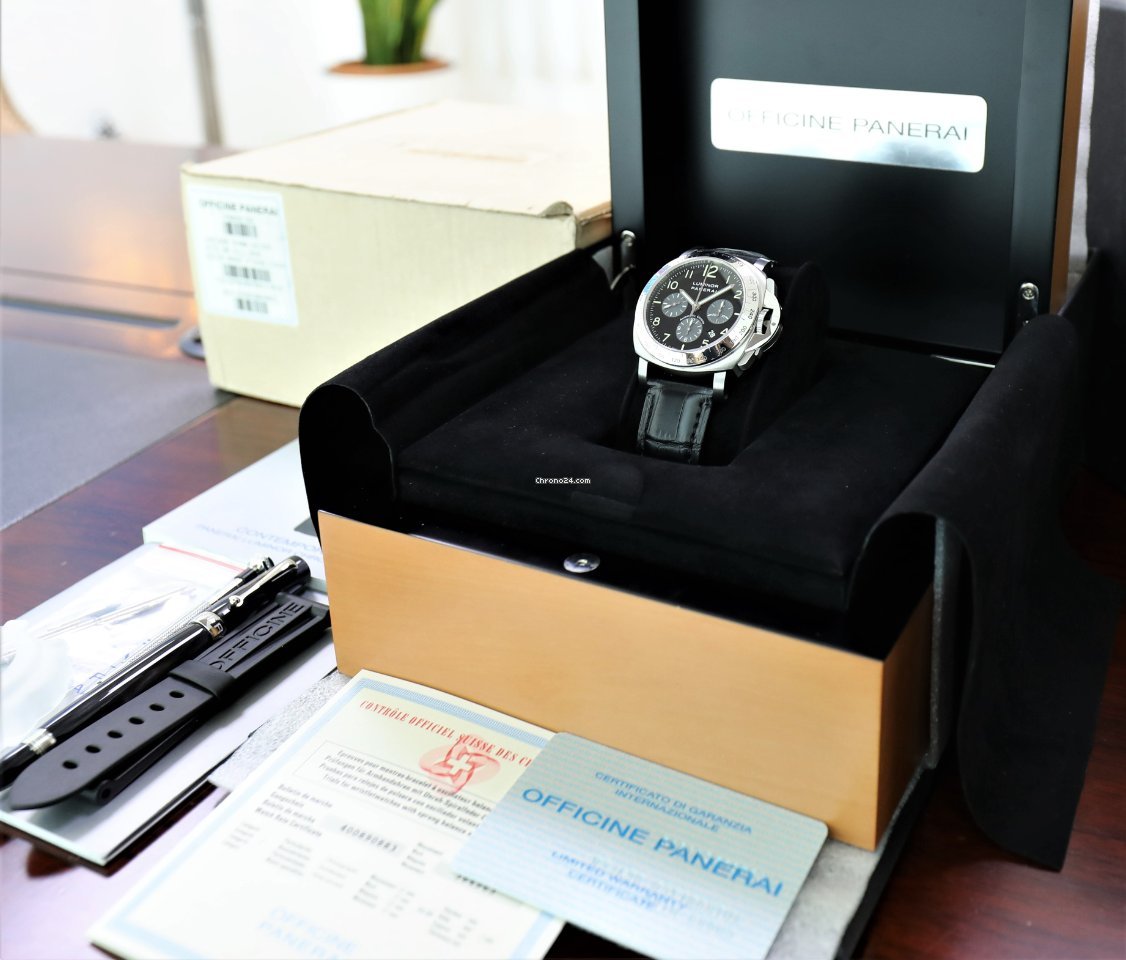 Panerai Luminor Chrono Mens watch Unisex Automatic Steel PAM 00162 6