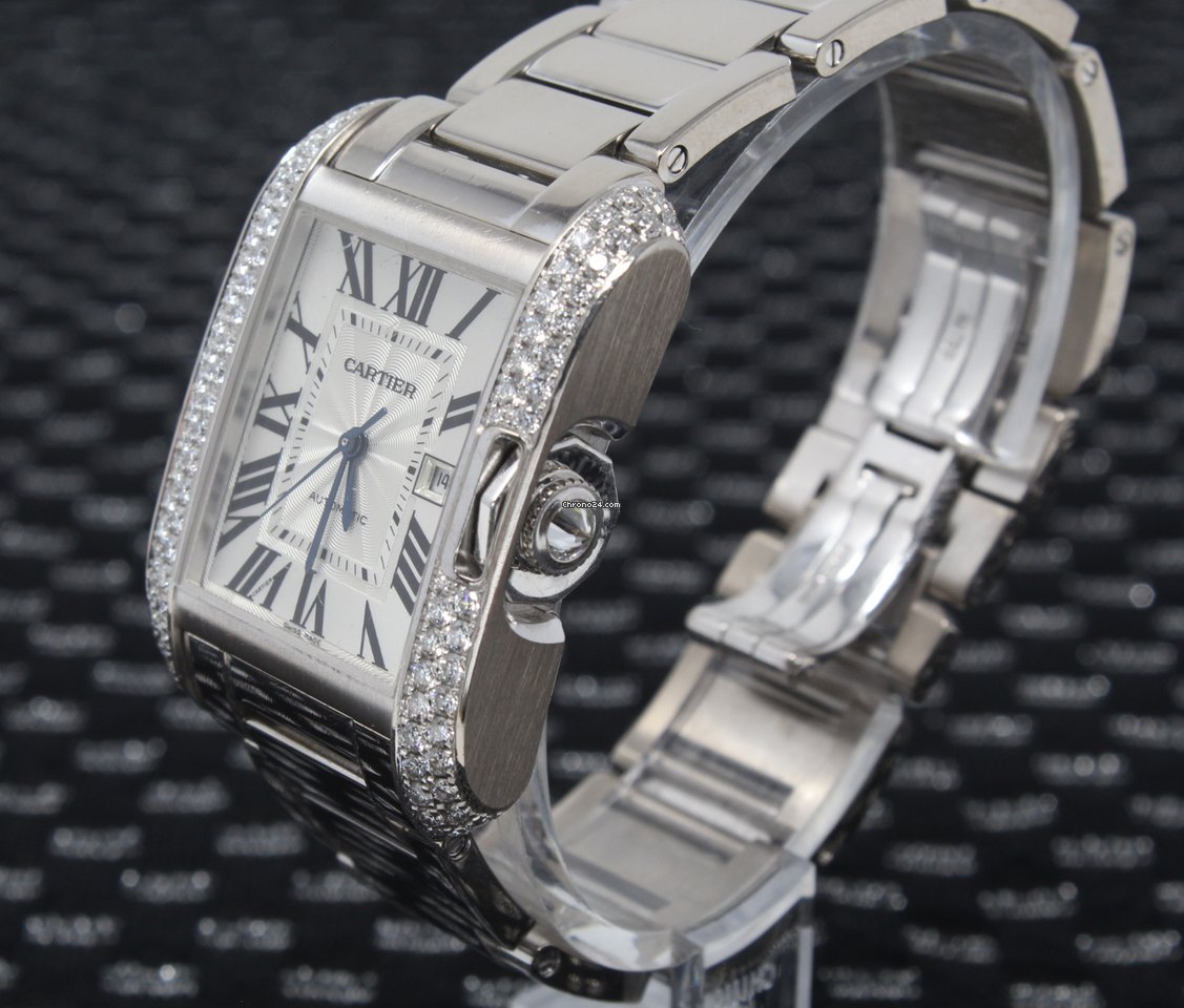 Cartier Tank Anglaise Mens watch Unisex Automatic White gold WT100009 6