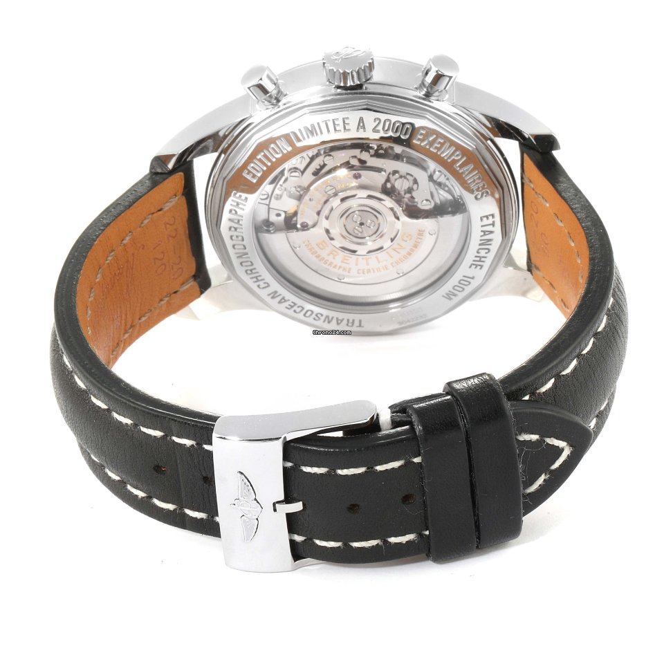Breitling Transocean Chronograph Mens watch Unisex Automatic Steel AB0151 6