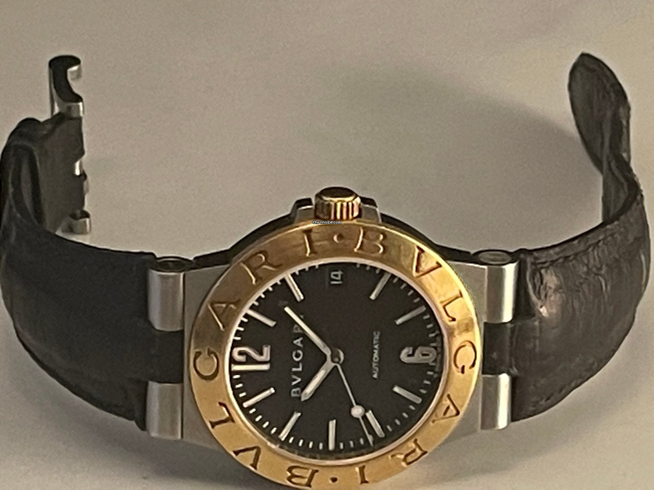 Bulgari Diagono Mens watch Unisex Automatic Gold Steel LC35SG 6