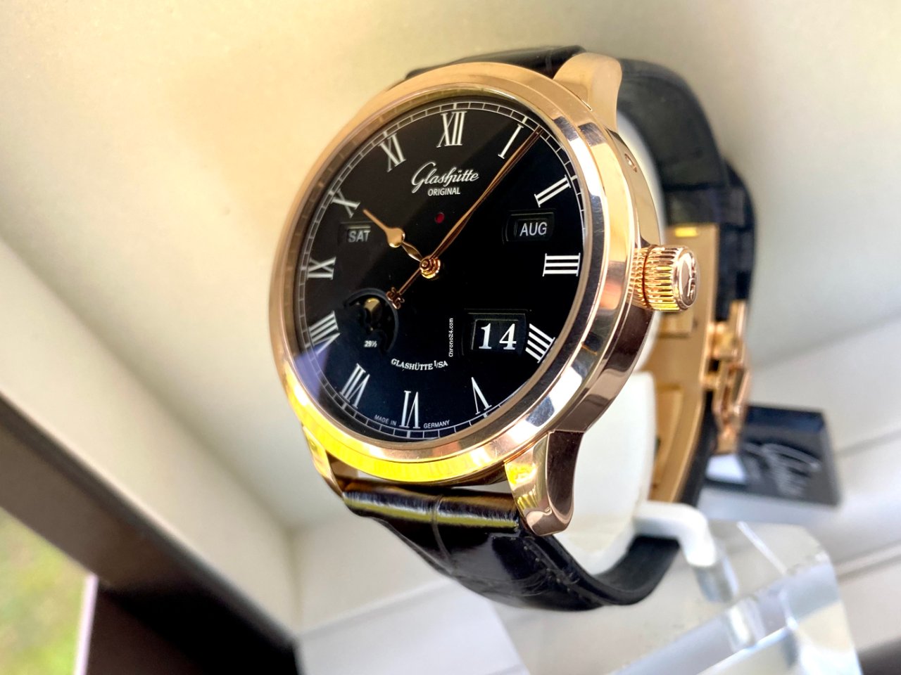Glashtte Original Senator Perpetual Calendar Mens watch Unisex Automatic Rose gold 100-02-25-05-05 6