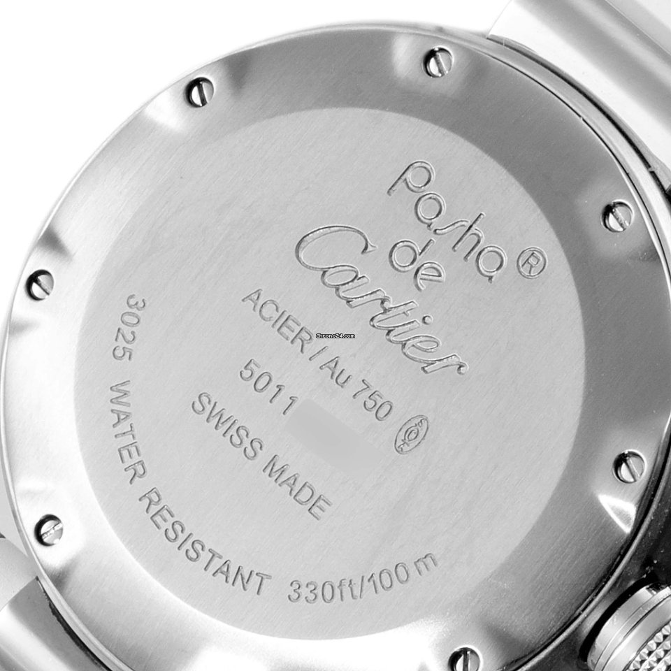 Cartier Pasha Seatimer Mens watch Unisex Quartz Steel W3140001 6